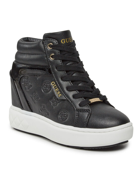 Guess Guess Sportcipők Roxana FL8ROX LEA12 Fekete