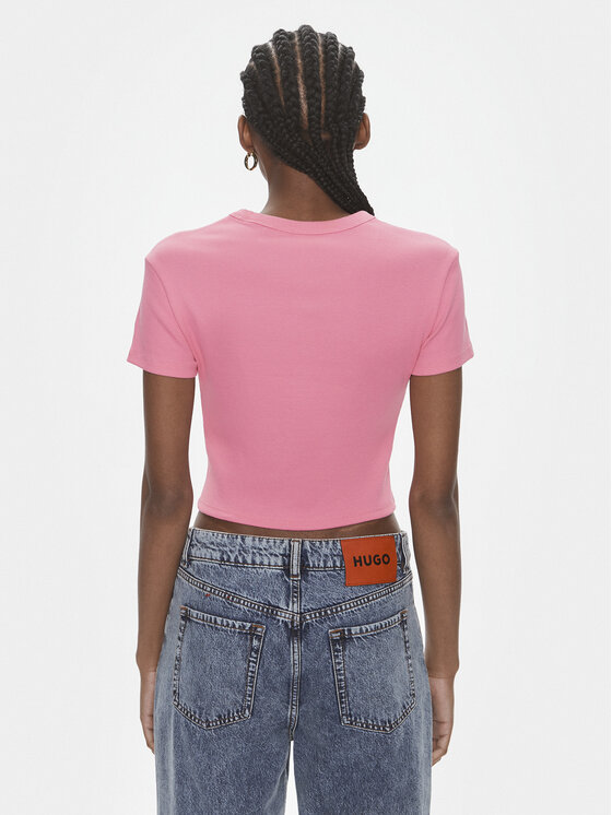 HUGO Hugo Футболка Deluisa_1 50508636 Рожевий Slim Fit