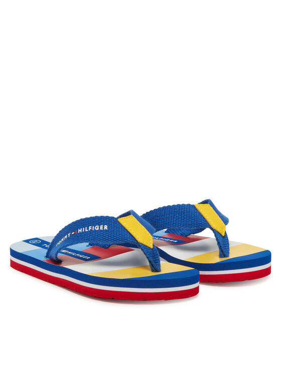Tommy Hilfiger Tommy Hilfiger Šlepetės per pirštą T3X8-33907-0058Y913 M Tamsiai mėlyna