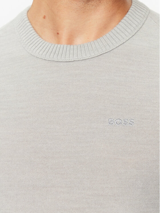 BOSS Boss Пуловер Avac_C 50501762 Сив Regular Fit