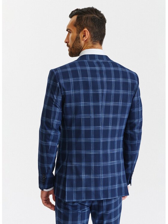 Pako Lorente Pako Lorente Marynarka P23SF-3G-028 Granatowy Slim Fit