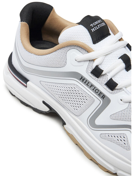 Tommy Hilfiger Tommy Hilfiger Snīkeri M Runner Tech Knit FM0FM05109 Balts
