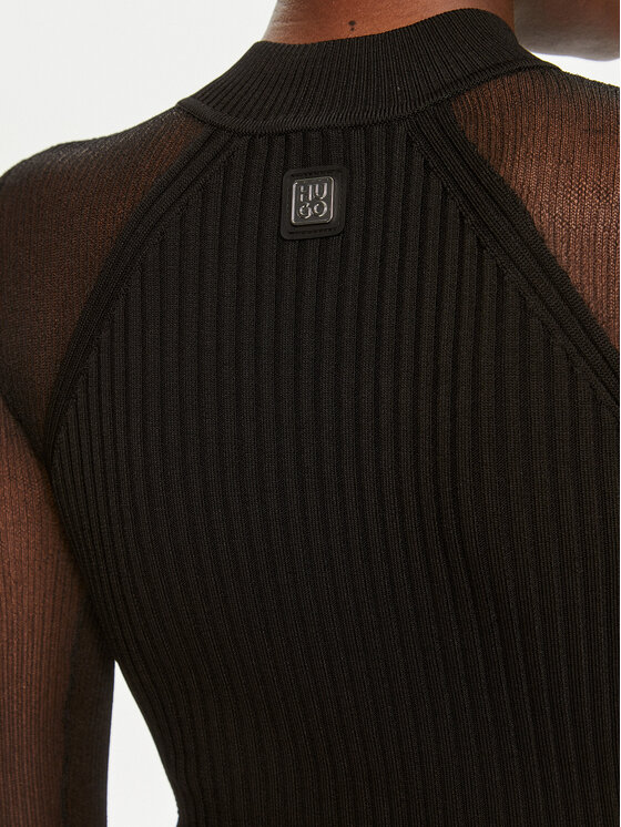 HUGO Hugo Megztinis Stassi 50518325 Juoda Slim Fit