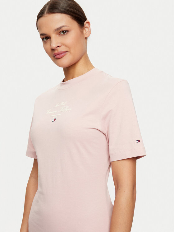 Tommy Hilfiger Tommy Hilfiger Sukienka codzienna WW0WW43830 Różowy Regular Fit