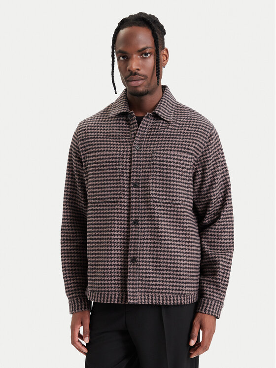 HUGO HUGO Giacca camicia Eniri  50570469 Marrone Oversize