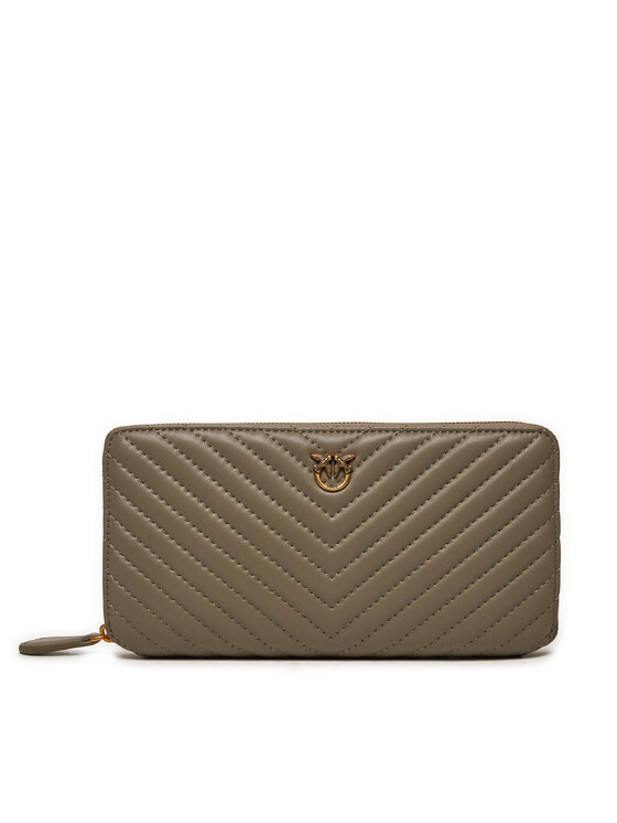 PINKO Peňaženka Ryder Zip Around . AI 24-25 PCPL 100250 A0GK Sivá