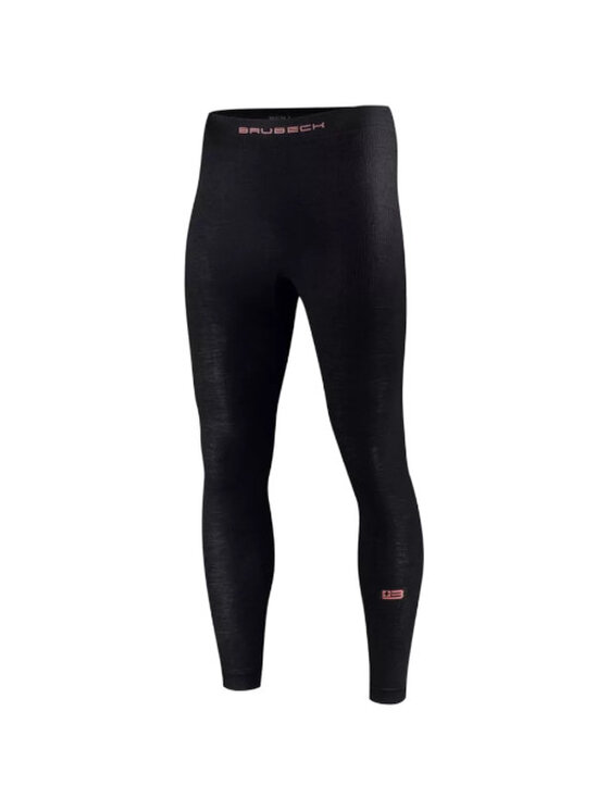 Brubeck Brubeck Kalesony LE1429M Merino Wool Czarny Regular Fit