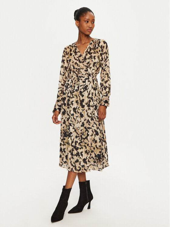Morgan Morgan Rochie de zi 242-RILOV.F Bej Regular Fit