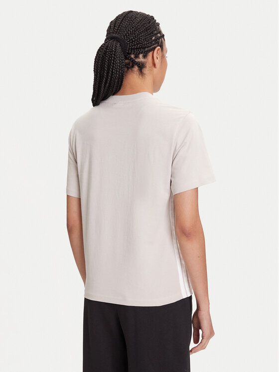 adidas adidas T-Shirt Essentials 3-Stripes JE1237 Beżowy Regular Fit