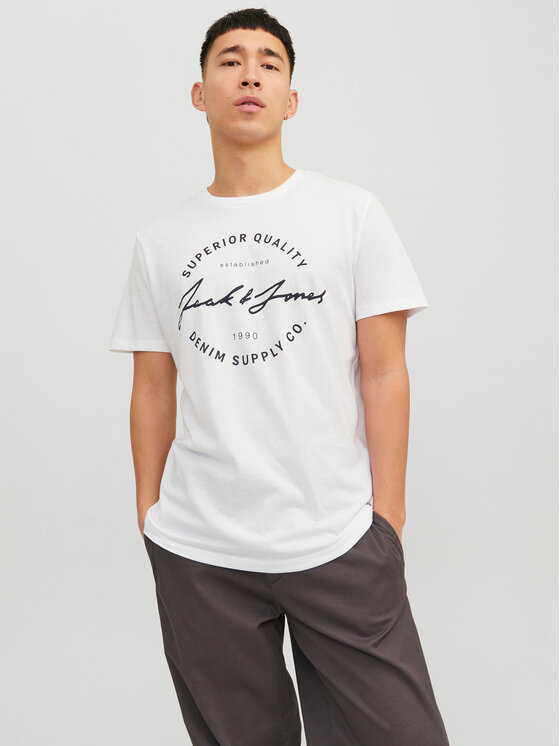 T-shirt 12222037 Bianco Regular Fit