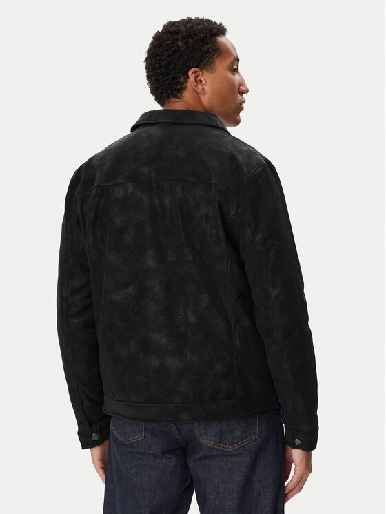 Guess Guess Jacke aus Kunstleder M6BL28 W4140 Schwarz Regular Fit