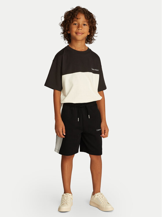 Calvin Klein Jeans Calvin Klein Jeans Szorty sportowe Color Block IB0IB02433 Czarny Relaxed Fit