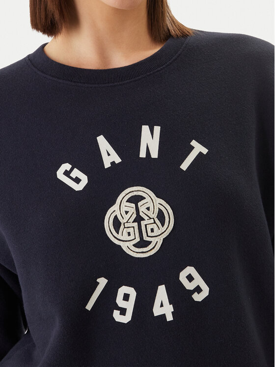 Gant Gant Bluza 4201485 Granatowy Regular Fit