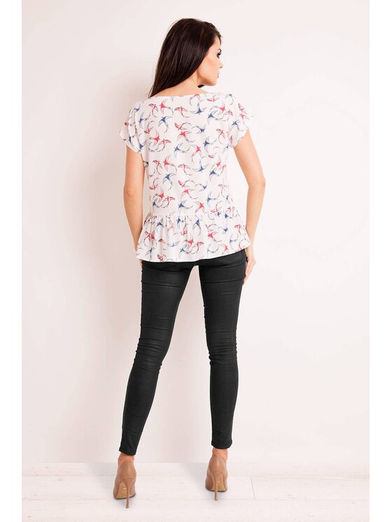 Infinite You Infinite You Bluzka M130 Écru Basic Fit
