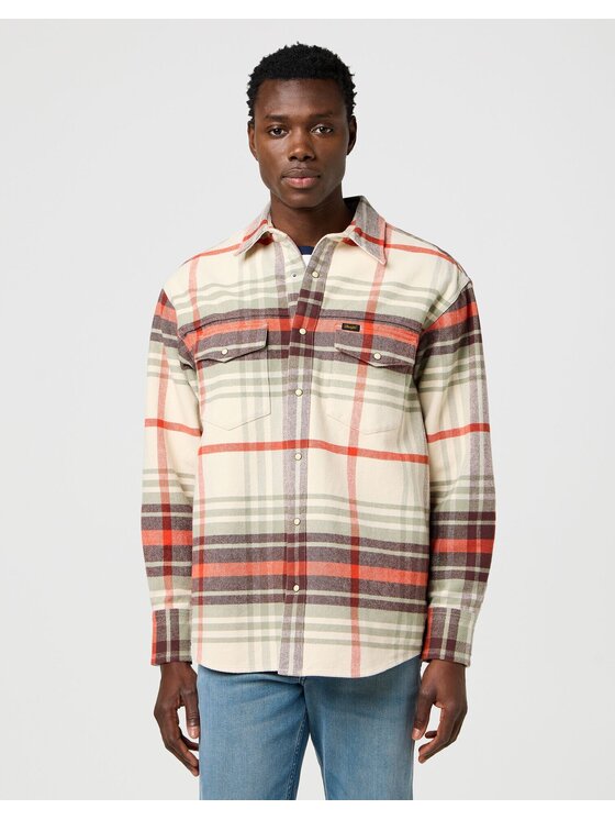 Wrangler Wrangler Koszula WESTERN SHIRT Kolorowy Relaxed Fit