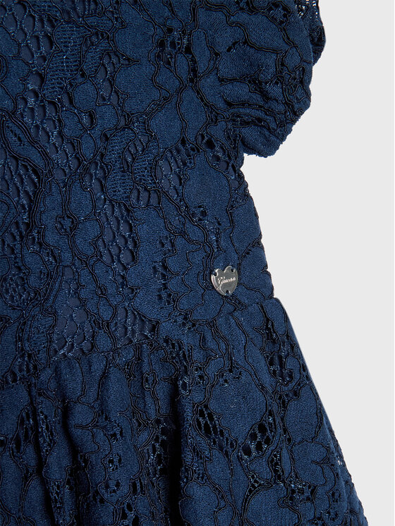 Guess Guess Elegantes Kleid A3RK29 WF6J0 Dunkelblau Regular Fit