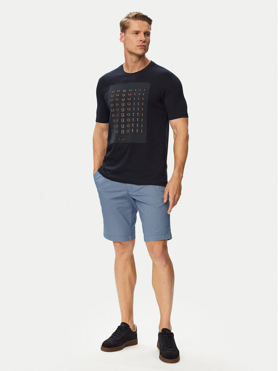 Bugatti Bugatti Szorty materiałowe 4379-16428E Niebieski Regular Fit
