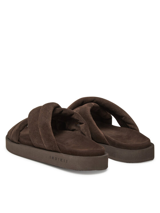 Inuikii Inuikii Klapki Suede Crossed 50102-500 Brązowy