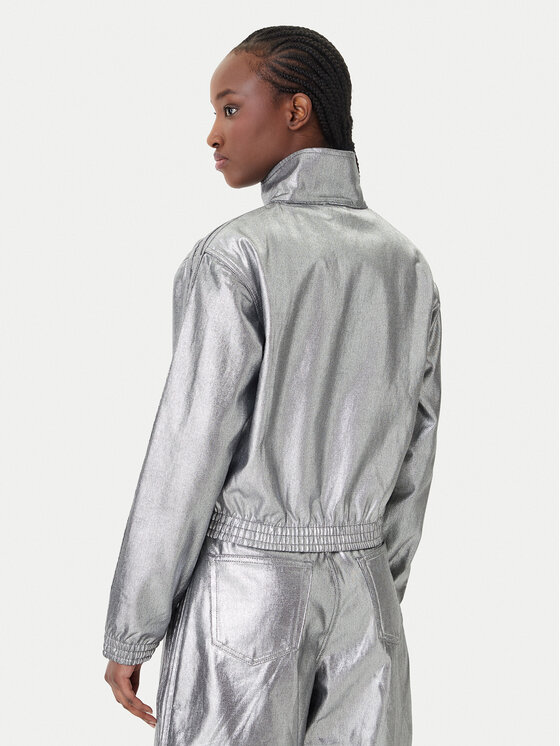 adidas adidas Джинсова куртка Firebird KD2910 Срібний Regular Fit