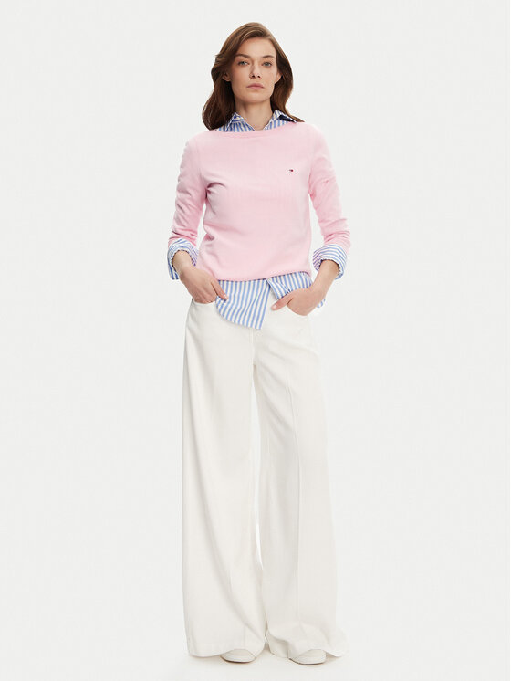 Tommy Hilfiger Tommy Hilfiger Pullover WW0WW40099 Rosa Regular Fit