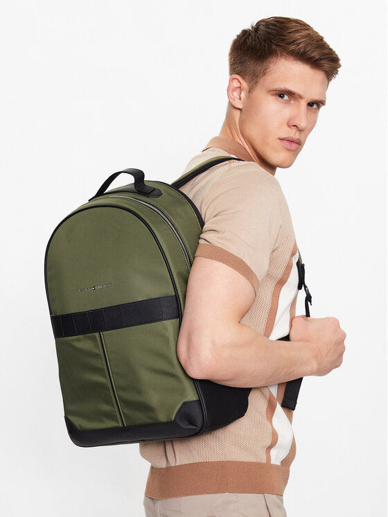 Tommy Hilfiger Tommy Hilfiger Kuprinės Th Elevated Nylon Backpack AM0AM10939 Žalia