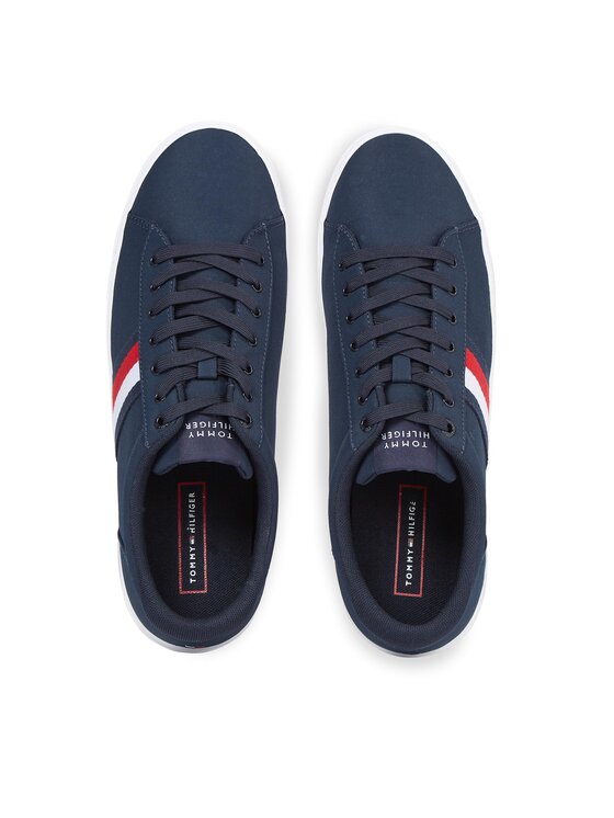 Tommy Hilfiger Tommy Hilfiger Teniszcipő Iconic Vulc Stripes Mesh FM0FM05072 Sötétkék