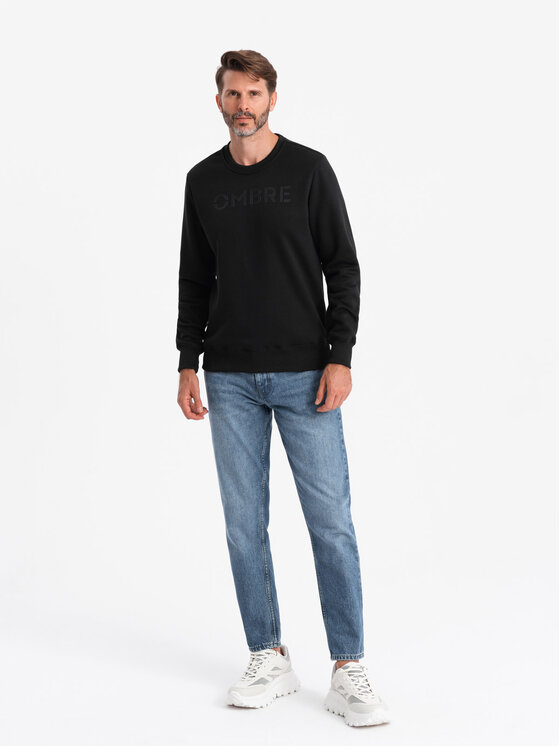 Ombre Ombre Mikina OM-SSPS-0181 Černá Regular Fit