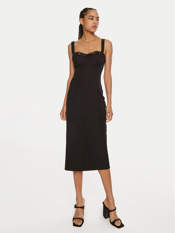 Versace Jeans Couture Versace Jeans Couture Rochie cocktail 77HAO935 Negru Slim Fit