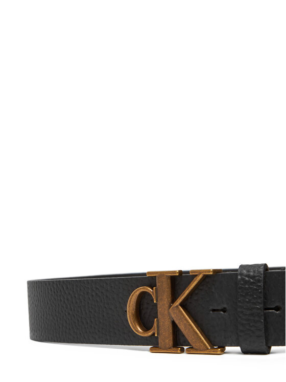 Calvin Klein Calvin Klein Férfi öv Monogram Buckle Fixed Belt 35Mm LV04G7025G Fekete