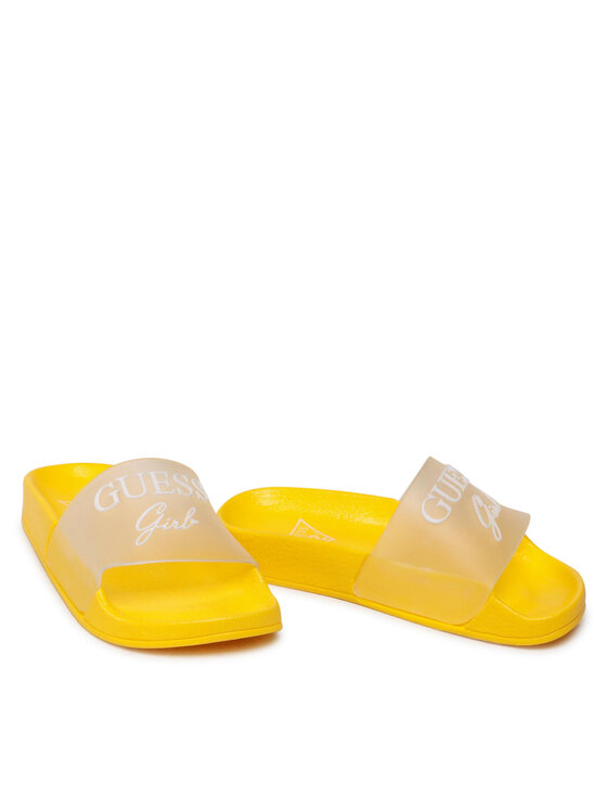 Guess Guess Klapki Dina FI6DIN ELE19 Żółty
