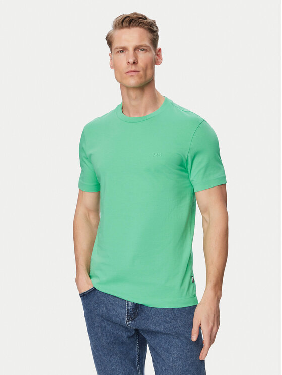 BOSS Tricou Thompson 01 50468347 Verde Regular Fit