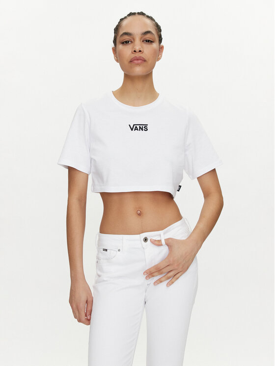 Vans T-krekls Flying V Crew Crop Ii VN000GFF Balts Regular Fit