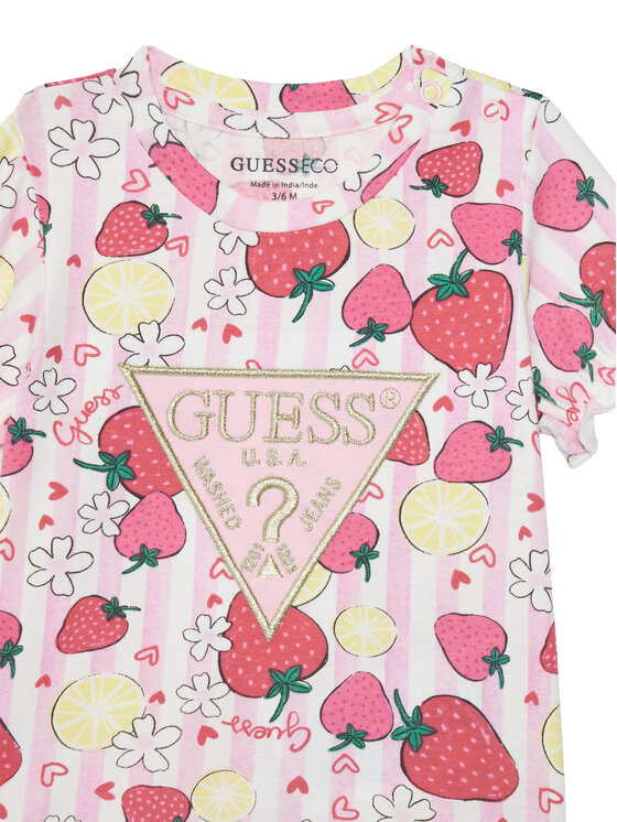 Guess Guess Набір футболка та шорти A6GG02 K6YW4 Рожевий Regular Fit