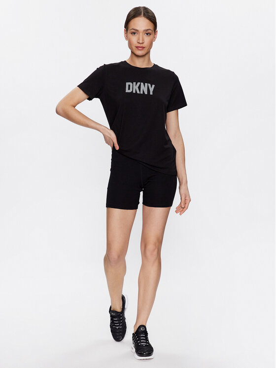 DKNY Sport DKNY Sport T-shirt DP2T6749 Nero Classic Fit