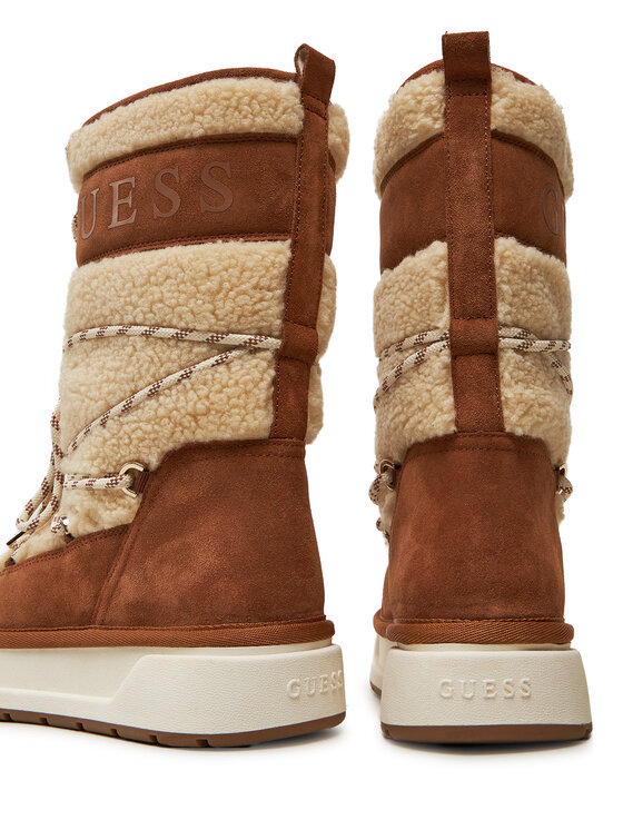 Guess Guess Μπότες Χιονιού Undela2 FLFUN2 FUR11 Μπεζ