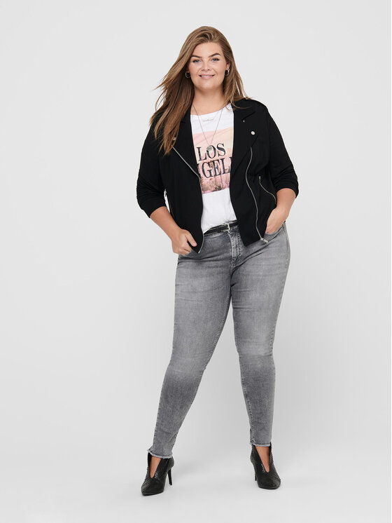 ONLY Carmakoma ONLY Carmakoma Kurtka przejściowa Goldtrash 15218364 Czarny Regular Fit