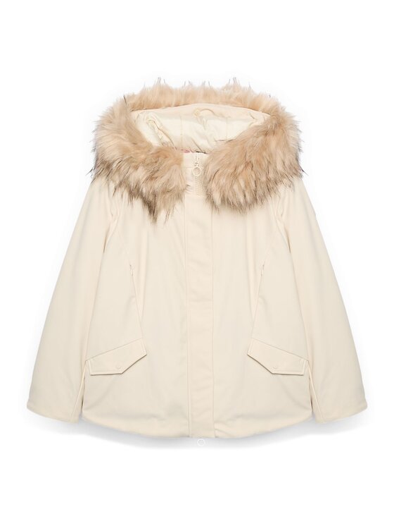 Fiorella Rubino Fiorella Rubino Giubbotto piumino F020T001449N011 Écru A-Line Fit