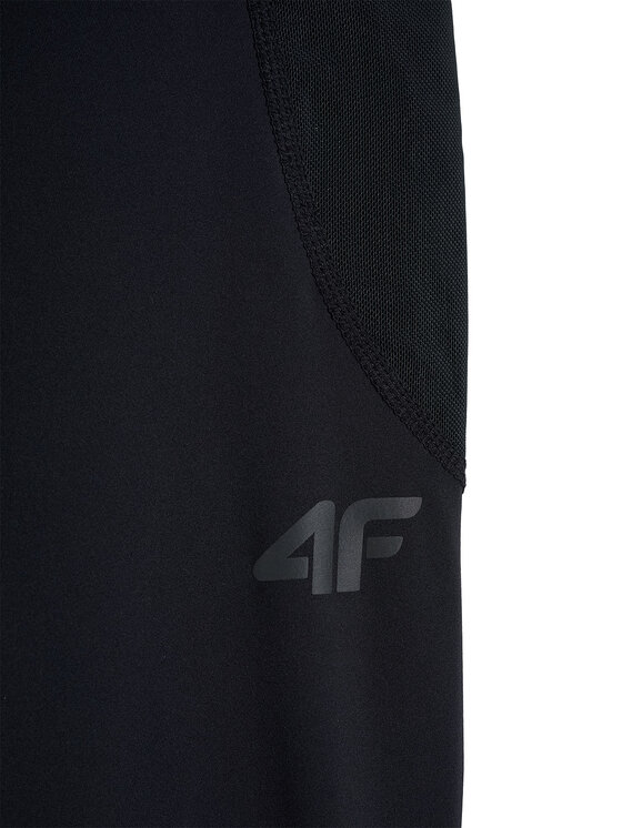 4F 4F Legginsy INBETWEEN TRAIL Czarny Slim Fit