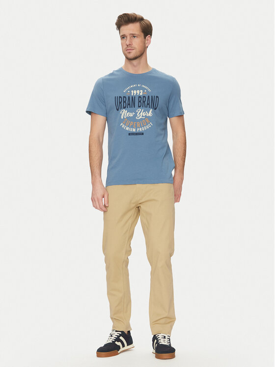 Blend Blend Marškinėliai 20717759 Mėlyna Regular Fit