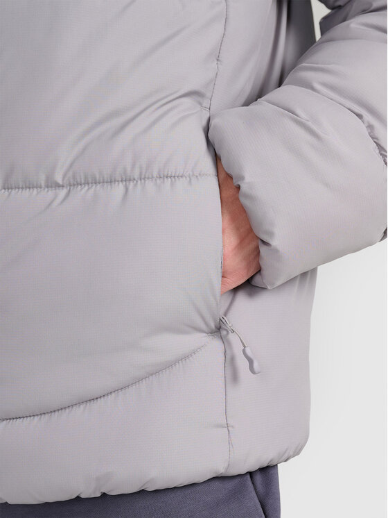 4F 4F Kurtka puchowa MIDSHOP TEXTILE Szary Regular Fit