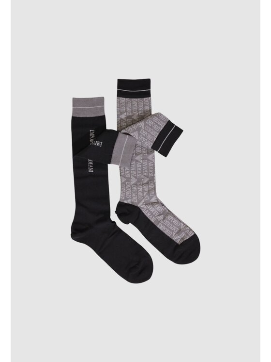 Emporio Armani Underwear Emporio Armani Underwear Κάλτσες μακριές T50-SOCKS SET Μαύρο