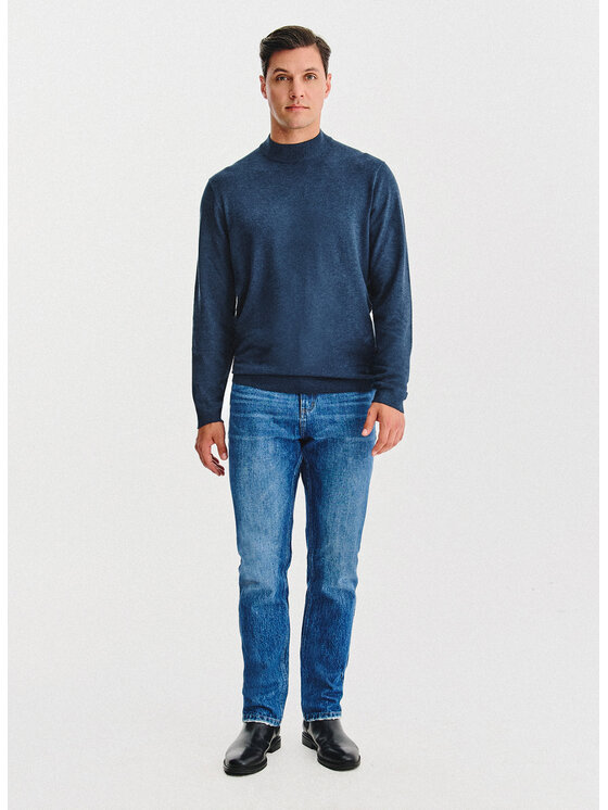Pako Lorente Pako Lorente Sweter P25WN-2X-028 Granatowy Classic Fit