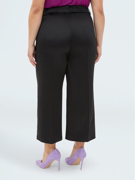 Fiorella Rubino Fiorella Rubino Spodnie materiałowe P066T005445N033 Czarny Regular Fit