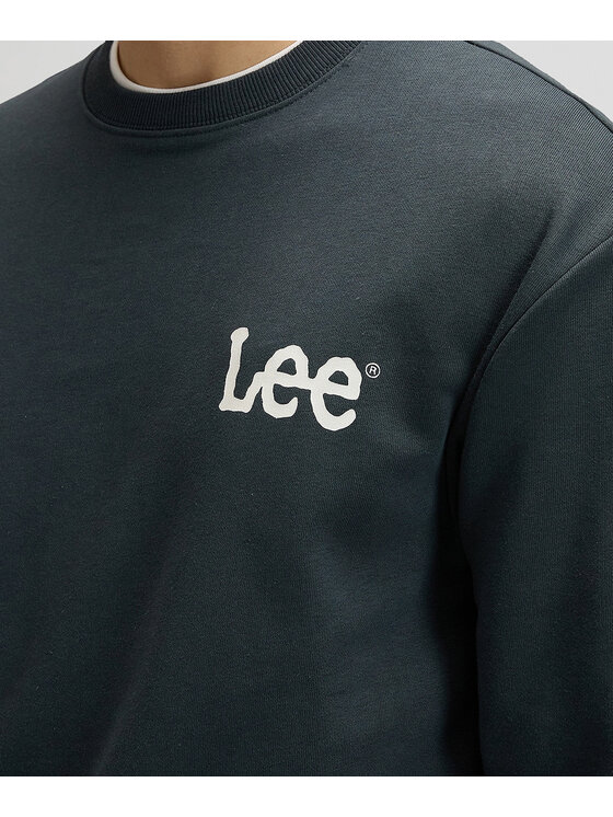 Lee Lee Bluza 112376439 Szary Regular Fit