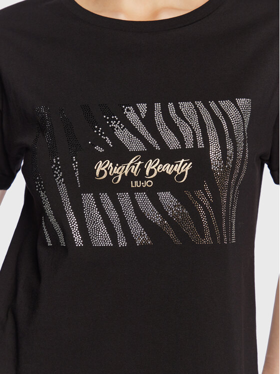 Liu Jo Liu Jo Футболка WA3332 J6410 Чорний Relaxed Fit