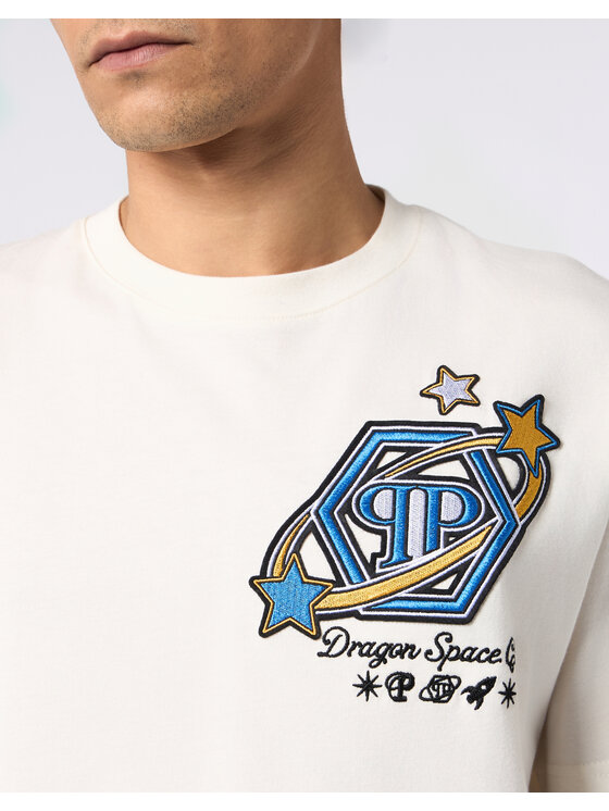 PHILIPP PLEIN PHILIPP PLEIN T-Shirt 31111 Biały Regular Fit