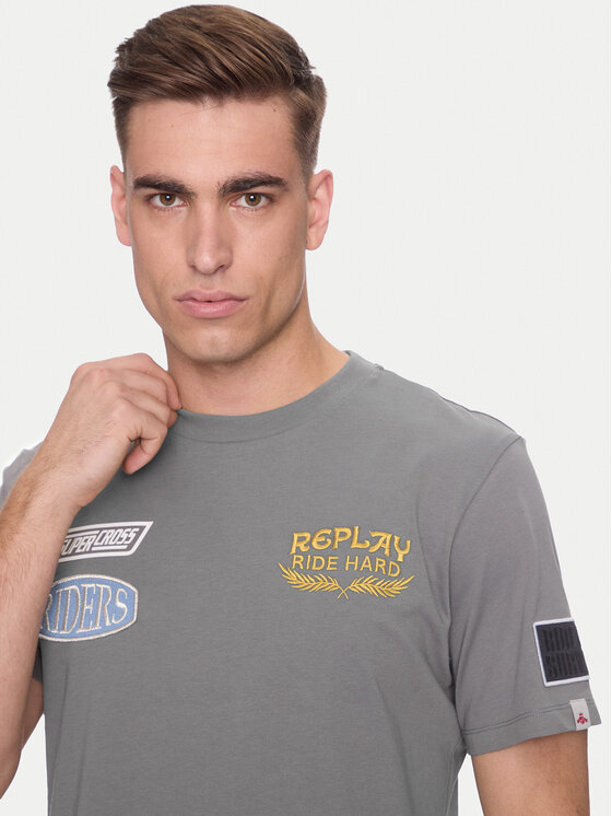 REPLAY Replay Тишърт M6928 .000.23608P Сив Regular Fit