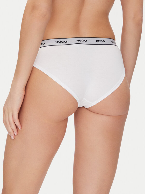 HUGO HUGO Set di 3 culotte classiche Triplet Brief Stripe 50480157 Bianco