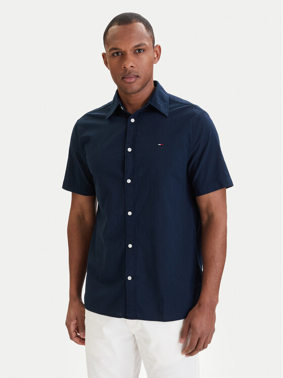 Tommy Jeans Cămașă DM0DM22786 Bleumarin Regular Fit