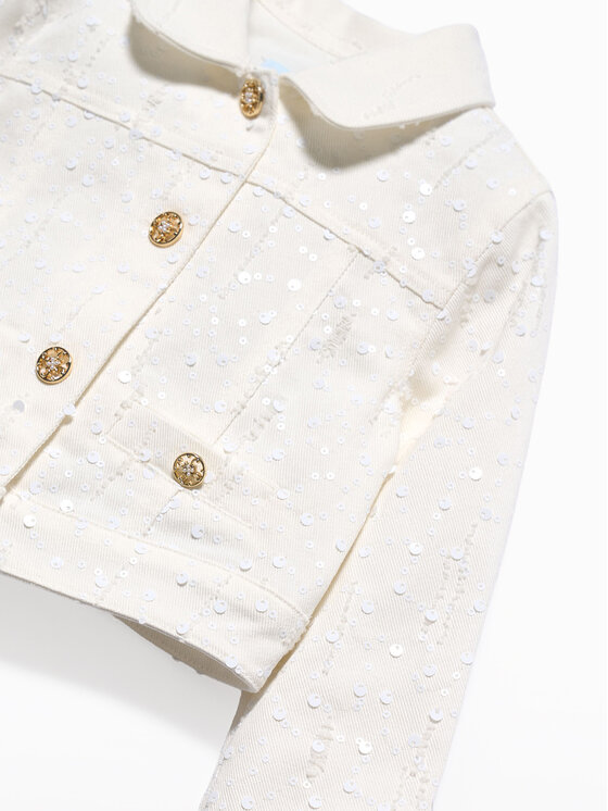 Abel & Lula Abel & Lula Teksajakk 5395 Valge Regular Fit